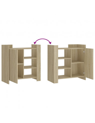 Credenza Rovere Sonoma 73,5x35x75 cm in Legno Multistrato