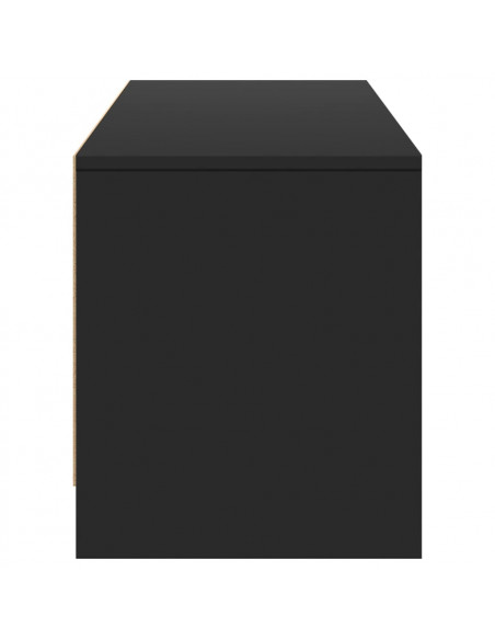 Mobile Porta TV con LED Nero 165x34x40 cm in Truciolato