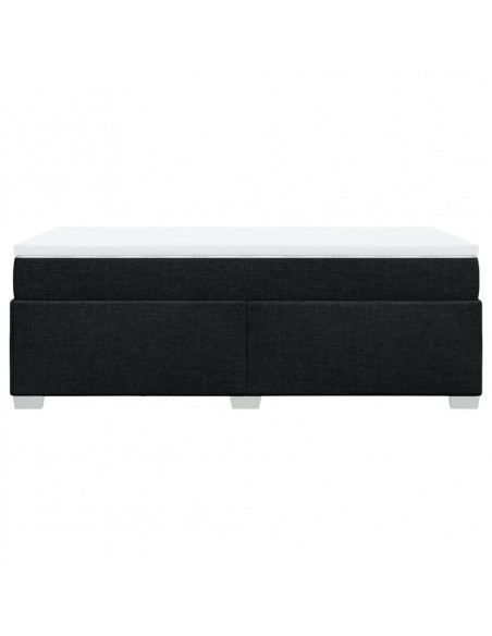Giroletto a Molle con Materasso Nero 80x200 cm inTessuto