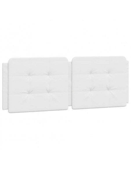 Letto con Materasso Bianco 140x200 cm in Similpelle