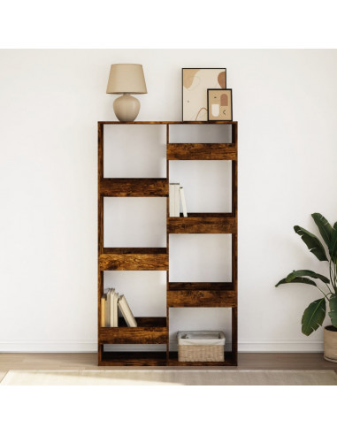 Libreria Rovere Fumo 100x33x175 cm in Legno Multistrato