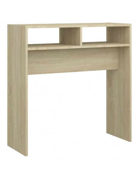 Tavolino Consolle Rovere Sonoma 78x30x80cm in Legno Multistrato