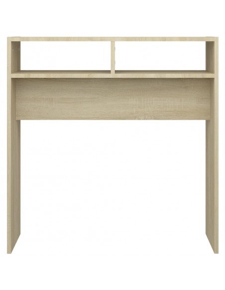 Tavolino Consolle Rovere Sonoma 78x30x80cm in Legno Multistrato