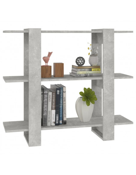 Libreria/Divisorio Grigio Cemento 100x30x87 cm