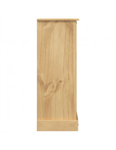 Cassettiera Corona 80x43x114 cm in Legno Massello di Pino