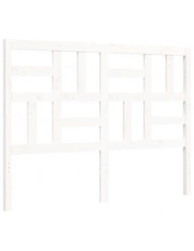 Giroletto con Testiera Bianco Double in Legno Massello