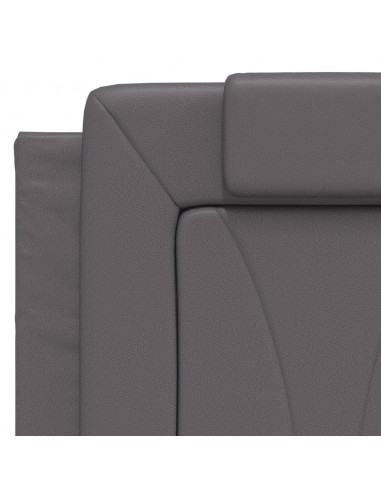 Giroletto con Testiera Crema 120x200 cm in Similpelle