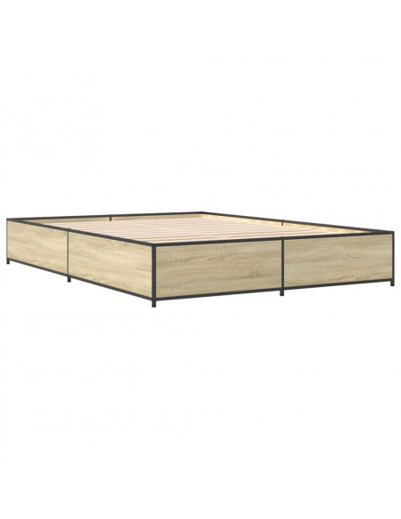 Giroletto Rovere Sonoma 135x190 cm in Legno Multistrato Metallo