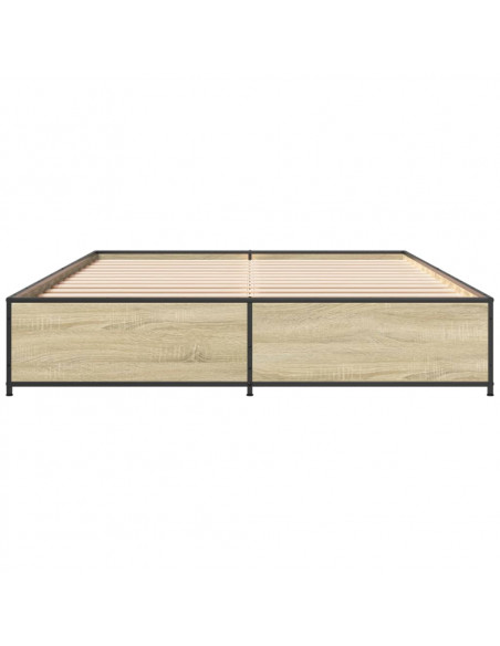 Giroletto Rovere Sonoma 135x190 cm in Legno Multistrato Metallo