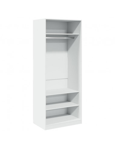 Armadio Bianco 80x50x200 cm in Legno Multistrato