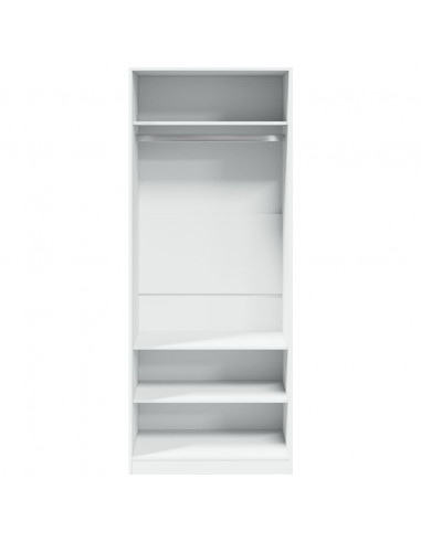 Armadio Bianco 80x50x200 cm in Legno Multistrato