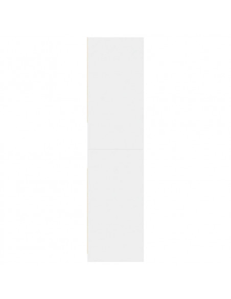 Armadio Bianco 80x50x200 cm in Legno Multistrato