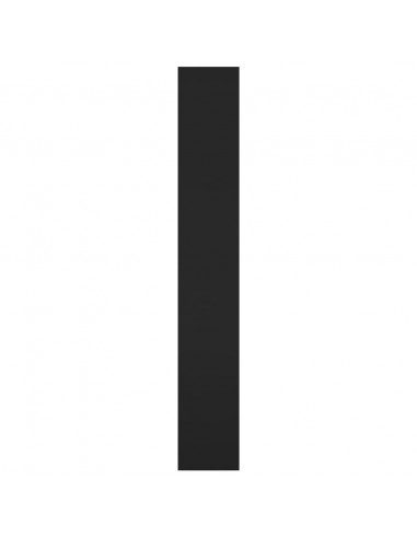 Libreria/Divisorio Nero 80x30x198 cm in Truciolato