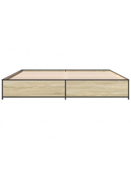 Giroletto Rovere Sonoma 180x200 cm in Legno Multistrato Metallo