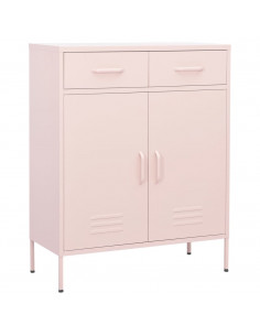 Armadietto Rosa 80x35x101,5 cm in Acciaio 2