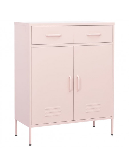 Armadietto Rosa 80x35x101,5 cm in Acciaio