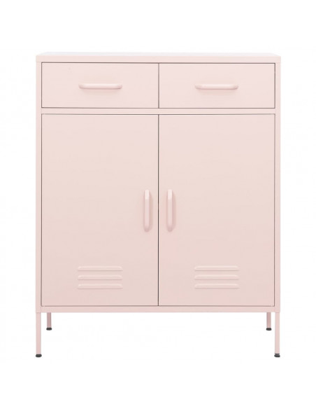 Armadietto Rosa 80x35x101,5 cm in Acciaio