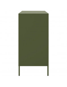 Credenza Verde Oliva 68x39x79 cm in Acciaio 2