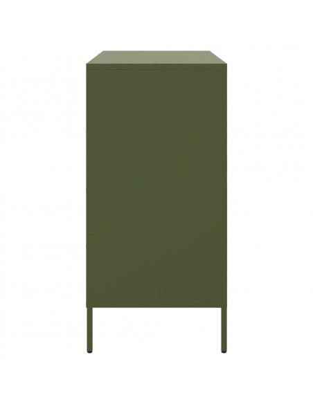 Credenza Verde Oliva 68x39x79 cm in Acciaio