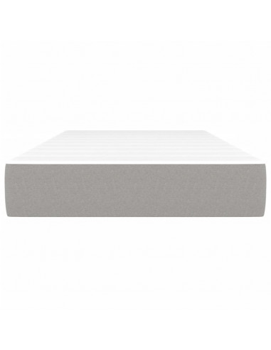 Materasso a Molle Insacchettate Grigio Chiaro 90x200x20 cm