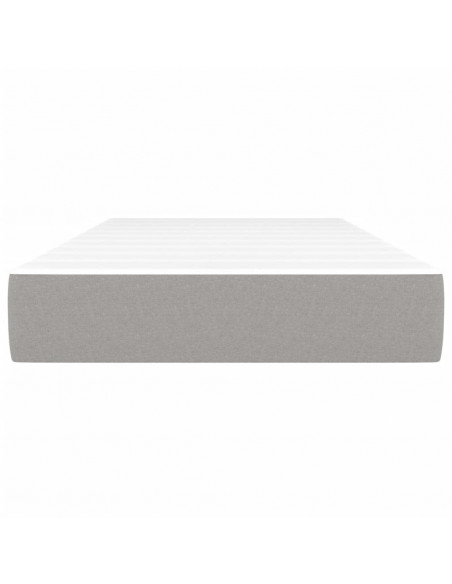 Materasso a Molle Insacchettate Grigio Chiaro 90x200x20 cm