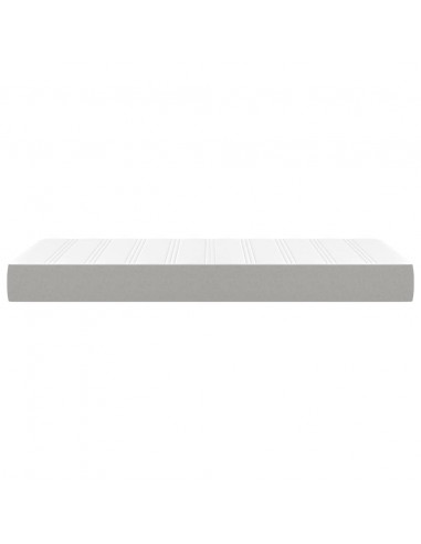 Materasso a Molle Insacchettate Grigio Chiaro 90x200x20 cm
