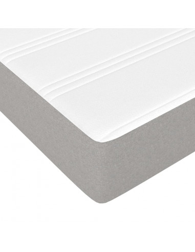 Materasso a Molle Insacchettate Grigio Chiaro 90x200x20 cm