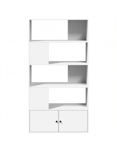 Libreria Bianca 100x36x189 cm in Legno Multistrato