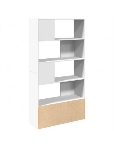 Libreria Bianca 100x36x189 cm in Legno Multistrato