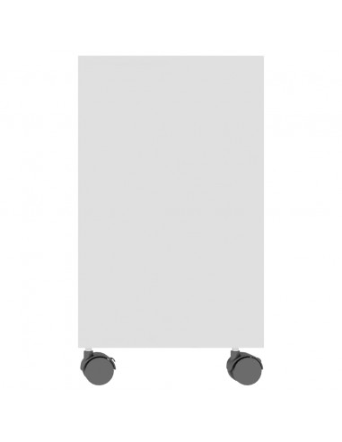 Tavolino da Salotto Bianco 70x35x55 cm in Legno Multistrato