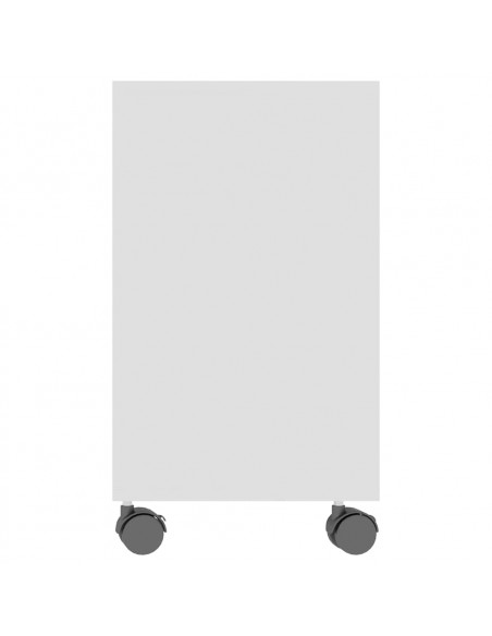 Tavolino da Salotto Bianco 70x35x55 cm in Legno Multistrato