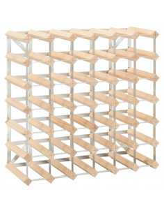 Portavini da 42 Bottiglie in Legno Massello di Pino 2