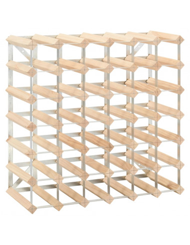 Portavini da 42 Bottiglie in Legno Massello di Pino