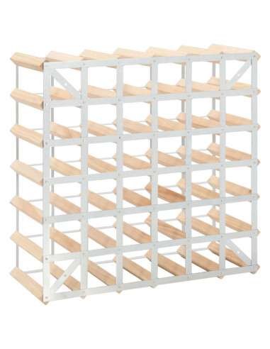 Portavini da 42 Bottiglie in Legno Massello di Pino