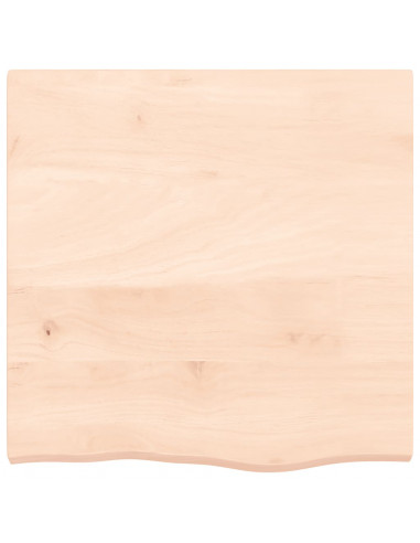 Piano Bagno 60x60x(2-4) cm in Legno Massello Non Trattato