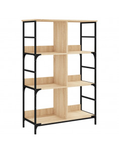 Libreria Rovere Sonoma 78,5x33x117,5 cm in Legno Multistrato 2