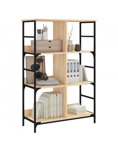 Libreria Rovere Sonoma 78,5x33x117,5 cm in Legno Multistrato