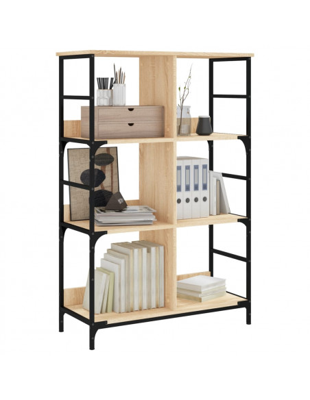 Libreria Rovere Sonoma 78,5x33x117,5 cm in Legno Multistrato