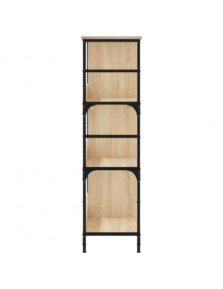 Libreria Rovere Sonoma 78,5x33x117,5 cm in Legno Multistrato