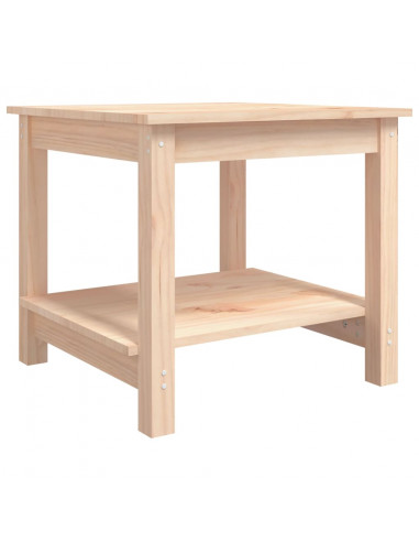 Tavolino da Salotto 50x50x45 cm Legno Massello di Pino