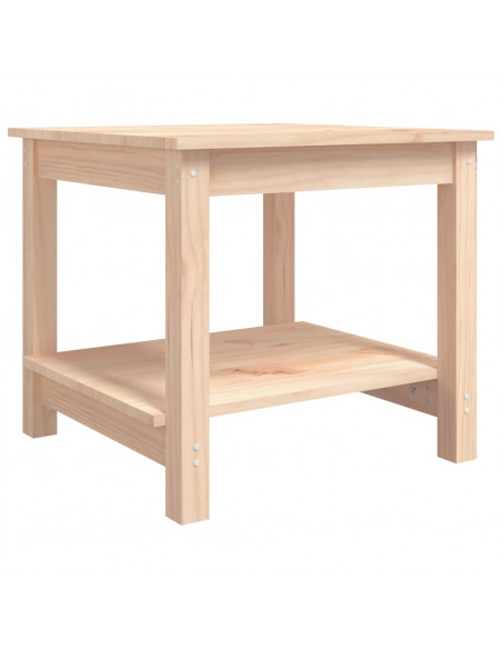 Tavolino da Salotto 50x50x45 cm Legno Massello di Pino