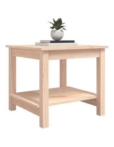 Tavolino da Salotto 50x50x45 cm Legno Massello di Pino