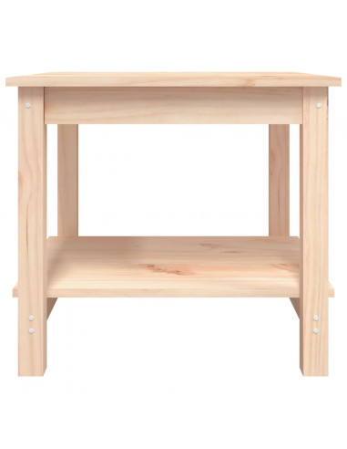 Tavolino da Salotto 50x50x45 cm Legno Massello di Pino
