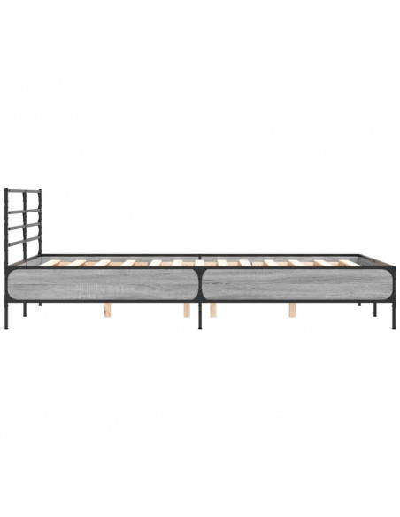 Giroletto Grigio Sonoma 120x200 cm in Legno Multistrato Metallo