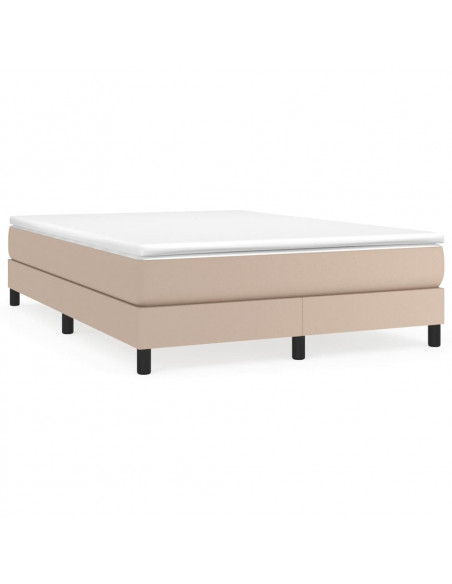 Giroletto a Molle con Materasso Cappuccino 140x190cm Similpelle