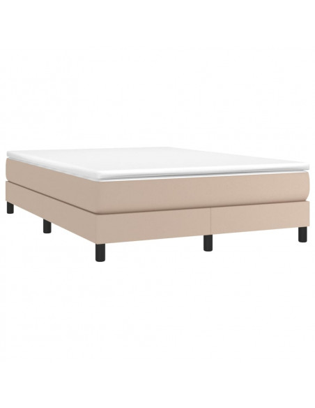Giroletto a Molle con Materasso Cappuccino 140x190cm Similpelle