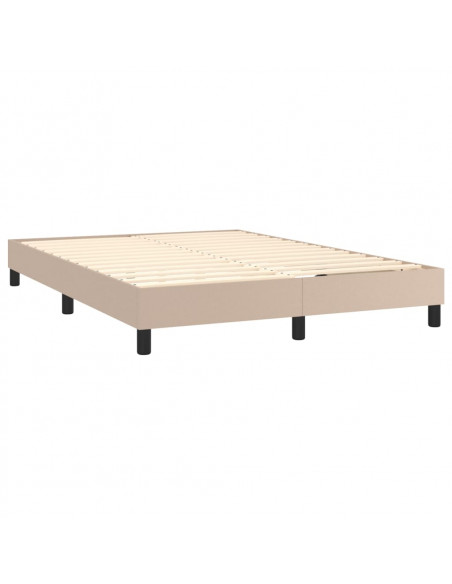 Giroletto a Molle con Materasso Cappuccino 140x190cm Similpelle