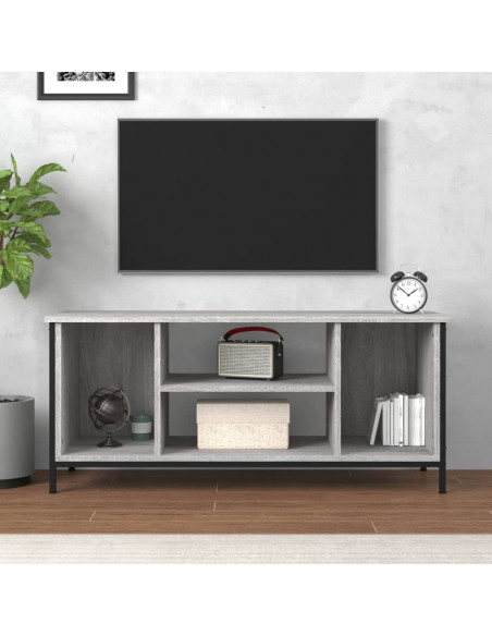 Mobile TV Grigio Sonoma 102x35x45 cm in Legno Multistrato
