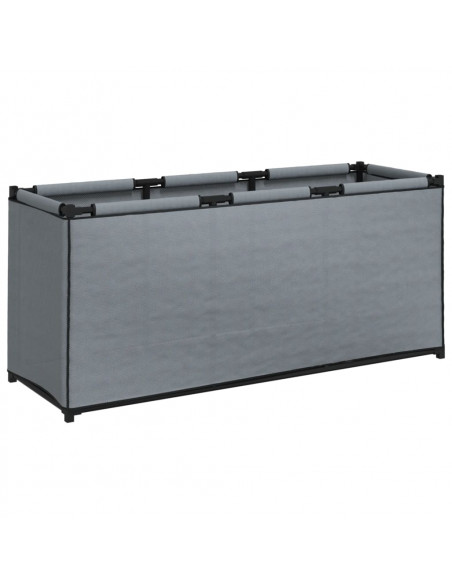 Scatola Portaoggetti Grigia 105x34,5x45 cm in Tessuto