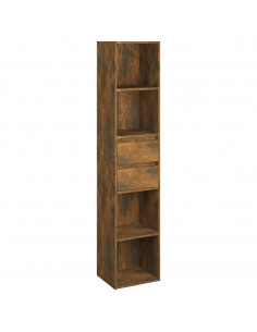Libreria Rovere Fumo 36x30x171 cm in Legno Multistrato 2